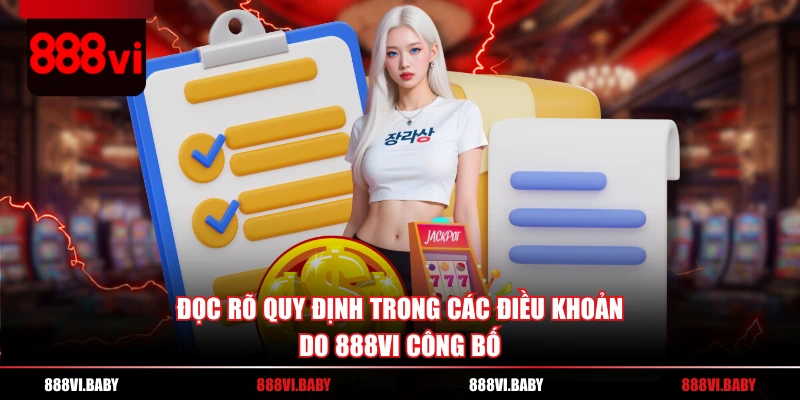 Đọc rõ quy định trong các điều khoản do 888VI công bố